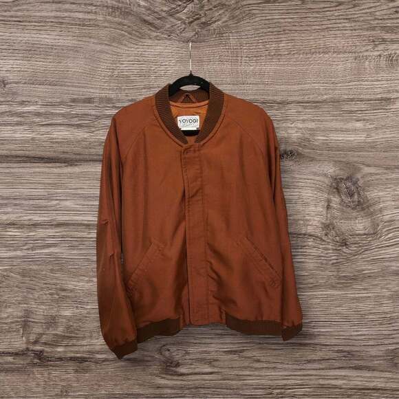 Vintage Camel Brown Suede Bomber Jacket - Picture 1 of 3